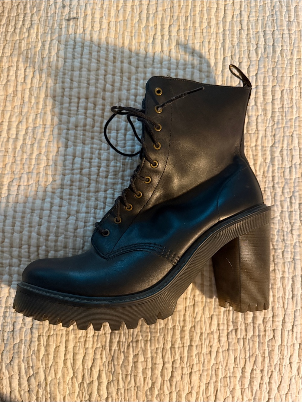Dr. Martens Black Lace-Up Leather Boots